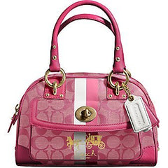 13194 Coach Heritage Stripe Small